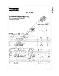 FJX4014RTF Datasheet Cover