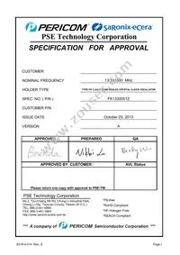 FK1330001Z Datasheet Cover