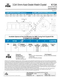 FK13AEIHI0.032768-T3 Datasheet Page 2