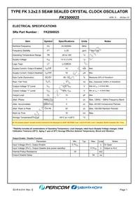 FK2500025 Datasheet Page 3