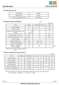 FKA1112H-TR Datasheet Page 3