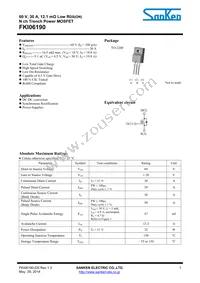 FKI06190 Datasheet Cover