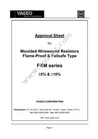 FKM150KT-73-6R8 Datasheet Cover