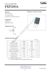 FKP280A Datasheet Cover