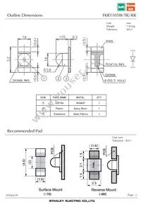 FKR1105W-TR Datasheet Page 2