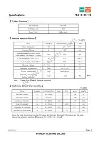 FKR1111C-TR Datasheet Page 3