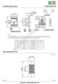 FKR1112H-TR Datasheet Page 2