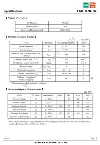 FKR1112H-TR Datasheet Page 3