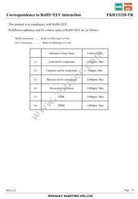 FKR1112H-TR Datasheet Page 19