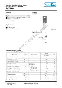 FKV550N Datasheet Cover