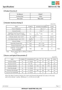 FKY1111C-TR Datasheet Page 3