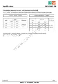 FKY1111C-TR Datasheet Page 4