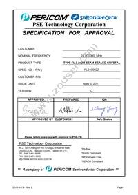 FL2400022 Datasheet Cover