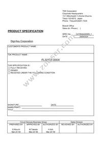 FL3215T-101K Datasheet Cover