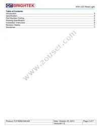 FLP-6060-040-WW Datasheet Page 2