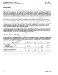 FLTR100V10 Datasheet Page 2