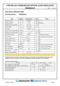 FM3900001Z Datasheet Page 3