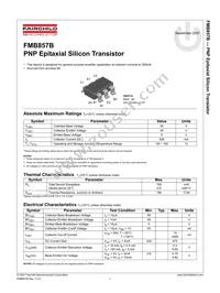 FMB857B Datasheet Cover