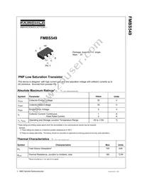 FMBS549 Datasheet Cover