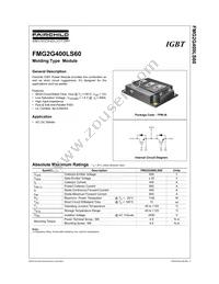 FMG2G400LS60 Datasheet Cover
