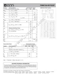 FMM150-0075X2F Datasheet Page 2