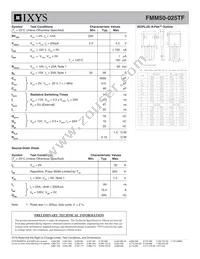 FMM50-025TF Datasheet Page 2