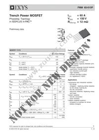 FMM65-015P Datasheet Cover