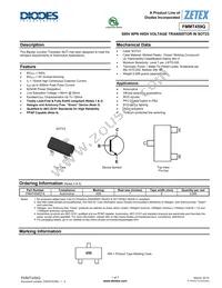 FMMT459QTA Datasheet Cover