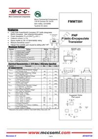 FMMT591-TP Datasheet Cover