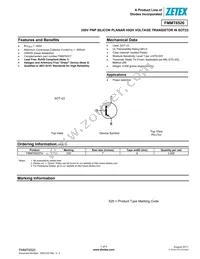 FMMT6520TC Datasheet Cover