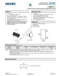 FMMT717TC Datasheet Cover