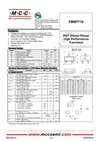 FMMT718-TP Datasheet Cover