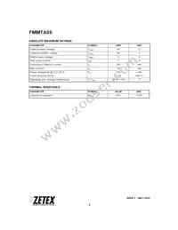 FMMTA06TC Datasheet Page 2