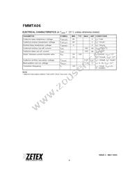 FMMTA06TC Datasheet Page 4