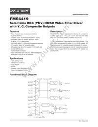 FMS6419MSA28 Datasheet Cover