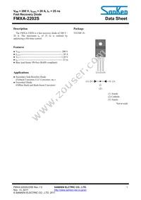 FMXA-2202S Datasheet Cover