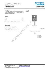 FMXA-4203S Datasheet Cover