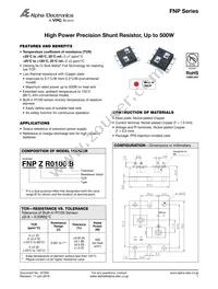 FNPZR0100A Datasheet Cover