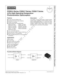 FOD617DW Datasheet Cover