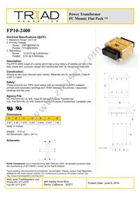 FP10-2400 Datasheet Cover
