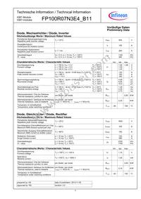 FP100R07N3E4B11BOSA1 Datasheet Page 3