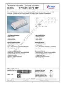 FP100R12KT4B11BOSA1 Datasheet Cover