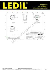 FP10992_LISA2-M-PIN Datasheet Page 2