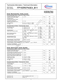 FP150R07N3E4B11BOSA1 Datasheet Page 3