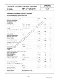 FP15R12KS4CBOSA1 Datasheet Cover