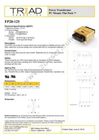 FP20-125 Datasheet Cover