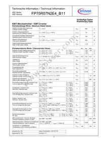 FP75R07N2E4B11BOSA1 Datasheet Page 2