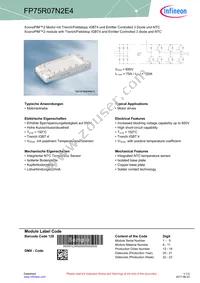 FP75R07N2E4BOSA1 Datasheet Cover