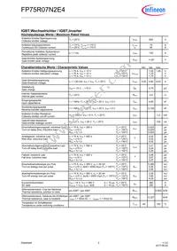 FP75R07N2E4BOSA1 Datasheet Page 2