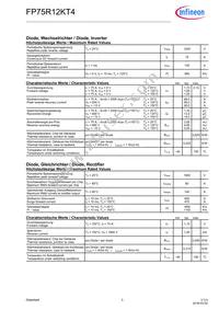 FP75R12KT4BOSA1 Datasheet Page 3